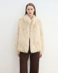 "Long Nocturne" imported fox fur retro short coat for women - variant_title