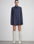 Long shirt with high - end drapey temperament top for women - variant_title