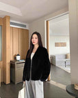 Louvre II Imported Simple Whole Mink Short Coat - variant_title