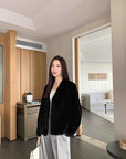 Louvre II Imported Simple Whole Mink Short Coat - variant_title