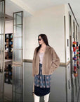 Louvre II Imported Simple Whole Mink Short Coat - variant_title