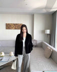 Louvre II Imported Simple Whole Mink Short Coat - variant_title