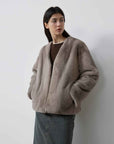 Louvre II Imported Simple Whole Mink Short Coat - variant_title