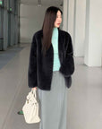Louvre Mink V - Neck Jacket - variant_title