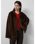Louvre Mink V - Neck Jacket - variant_title