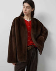 Louvre Mink V - Neck Jacket - variant_title
