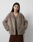 Louvre Mink V - Neck Jacket - variant_title