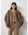 Louvre Mink V - Neck Jacket - variant_title