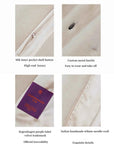 Louvre II mink coat silk lining, button and Kopenhagen Fur label details