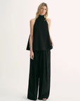 Luxury mulberry silk wrinkle - resistant small high collar A - line sleeveless top vest for women - variant_title