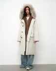 Fireladyfur Manchester City Old Stories II down parka front view