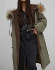 Fireladyfur Manchester City old story hooded down parka detail styling