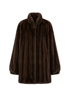 Meteor Variations Coffee mink coat, transparent product view