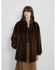 Meteor Variations Sable Fur Coat Women - variant_title