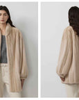 Meteor Variations Sable Fur Coat Women - variant_title