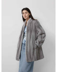 Meteor Variations Sable Fur Coat Women - variant_title