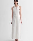 Micro - cocoon - shaped I - shaped pleated V - neck commuting slim - fitting split vest dress for women - variant_title