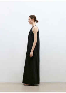 "Minimalist Rule" halter neck hollow design dress women's summer long dress - variant_title