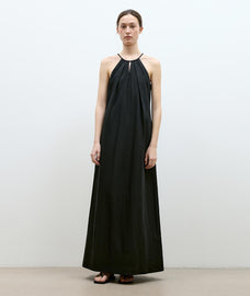 "Minimalist Rule" halter neck hollow design dress women's summer long dress - variant_title
