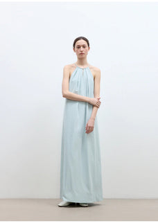 "Minimalist Rule" halter neck hollow design dress women's summer long dress - variant_title