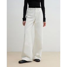 "Mint Flavor" High Waist Wide Leg Loose Washed Jeans Women - variant_title