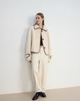 "Modern Milk Cafe" imported Hill fur merino sheepskin fur jacket - variant_title