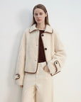 "Modern Milk Cafe" imported Hill fur merino sheepskin fur jacket - variant_title