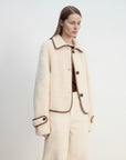 "Modern Milk Cafe" imported Hill fur merino sheepskin fur jacket - variant_title