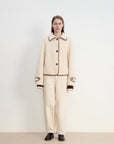 "Modern Milk Cafe" imported Hill fur merino sheepskin fur jacket - variant_title