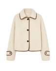 Off-white Modern Milk Cafe Merino shearling jacket product cutout
