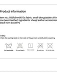 Mole Manor lake lamb shearling coat materials and care information