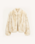 Monet's Garden Beige Gray SagaFurs fox fur coat product view