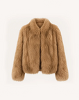 Monet's Garden Sun Gold Brown SagaFurs fox fur coat product view
