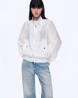 "Moonlight Whisper" lightweight outdoor half - stand collar raglan sleeve jacket - variant_title