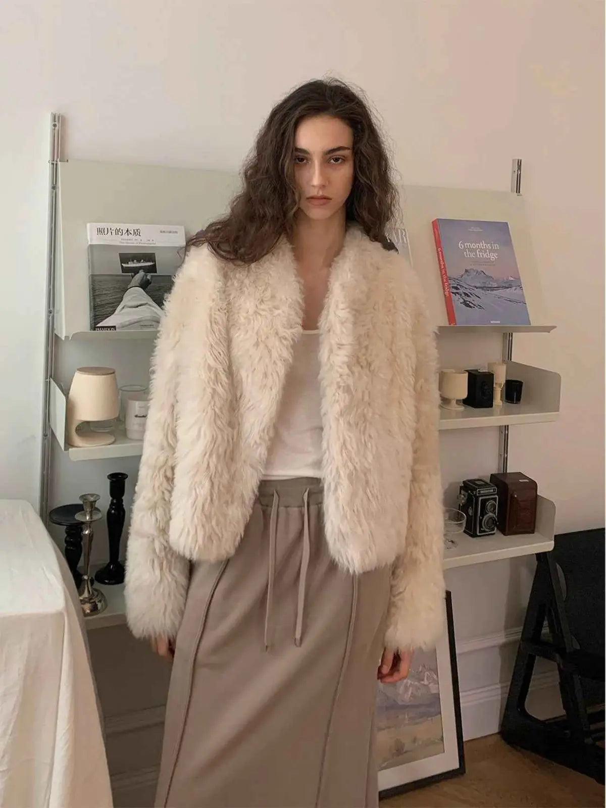 Fireladyfur Women's Tuscan Sheepskin Coat“Morning Mist Fairy” - variant_title
