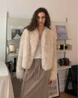 Fireladyfur Women's Tuscan Sheepskin Coat“Morning Mist Fairy” - variant_title