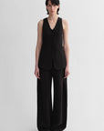 Mulberry silk linen V - neck vest summer suit for women - variant_title