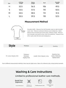 Murasaki River lambskin biker jacket - size and care guide