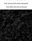 My Little Curly black Toscana shearling jacket fit reference