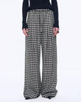 National Style Tencel Acetate Jacquard/Drape Linen Plaid Retro Casual Pants Spring"Plaid Accent" - variant_title