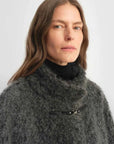 Parisian Affair circle long fur toggle coat product image 04