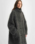 "Parisian Affair"Circle Long Fur Toggle Coat for Women - variant_title