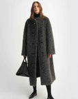 "Parisian Affair"Circle Long Fur Toggle Coat for Women - variant_title