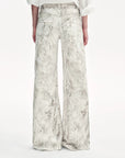 "Phantom" original snake print flared denim trousers - variant_title