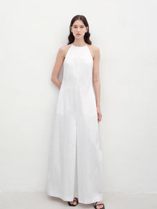 "Piano Music" halterneck waist - cinching cocoon dress - variant_title