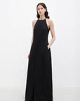 "Piano Music" halterneck waist - cinching cocoon dress - variant_title