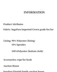 Polar Night Star SagaFurs fox fur coat materials and product information