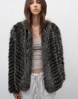 "Polar Night Star" imported sagafurs fox fur coat whole fox fur coat - variant_title