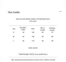 Polar Snow fox fur coat size guide for S, M and L