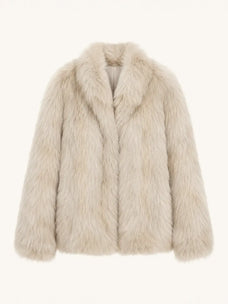 Polar Snow Light Beige SagaFurs fox fur coat product view